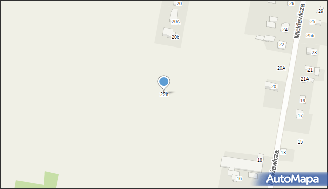 Gałków Mały, Klonowa, 22b, mapa Gałków Mały