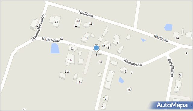 Gdańsk, Klukowska, 9, mapa Gdańska