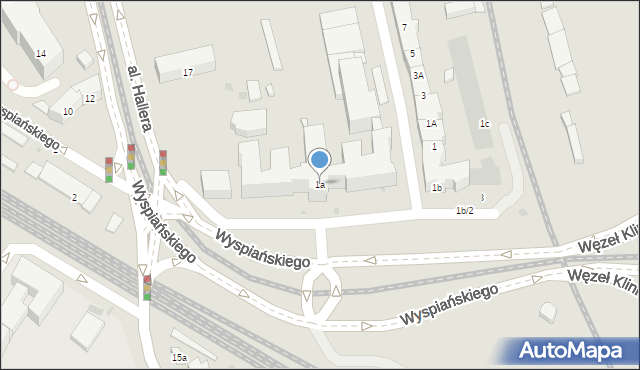 Gdańsk, Kliniczna, 1a, mapa Gdańska