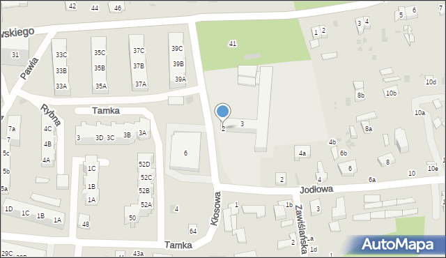 Gdańsk, Kłosowa, 2, mapa Gdańska