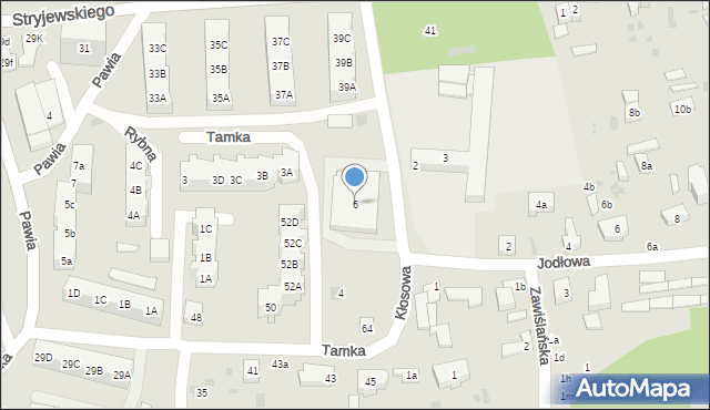 Gdańsk, Kłosowa, 6, mapa Gdańska