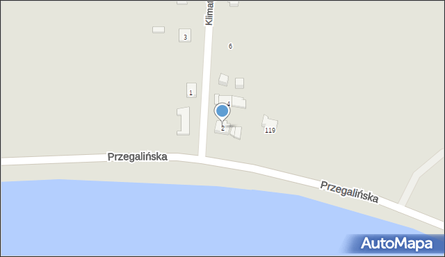 Gdańsk, Klimatyczna, 2, mapa Gdańska