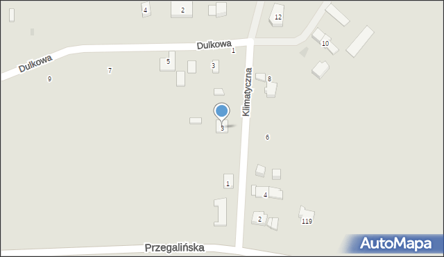 Gdańsk, Klimatyczna, 3, mapa Gdańska