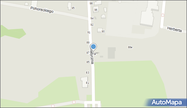 Gdańsk, Klimatyczna, 88a, mapa Gdańska