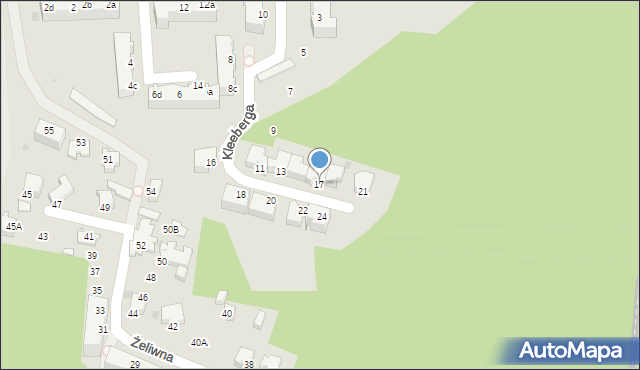 Gdynia, Kleeberga Franciszka, gen. dyw., 17, mapa Gdyni