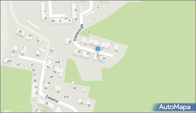 Gdynia, Kleeberga Franciszka, gen. dyw., 22, mapa Gdyni