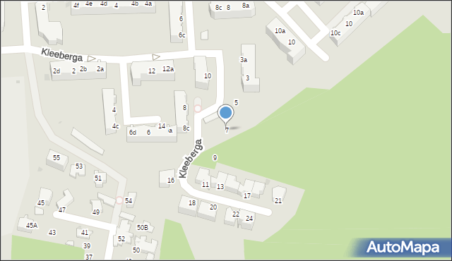 Gdynia, Kleeberga Franciszka, gen. dyw., 7, mapa Gdyni