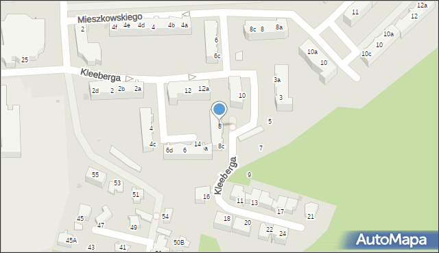 Gdynia, Kleeberga Franciszka, gen. dyw., 8, mapa Gdyni