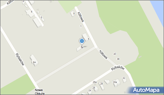 Gdynia, Klifowa, 5a, mapa Gdyni