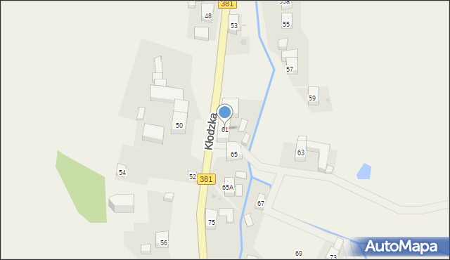 Głuszyca Górna, Kłodzka, 61, mapa Głuszyca Górna