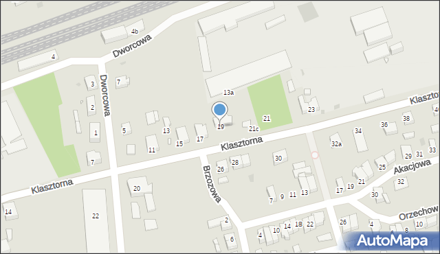 Gołańcz, Klasztorna, 19, mapa Gołańcz