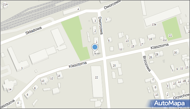 Gołańcz, Klasztorna, 7, mapa Gołańcz