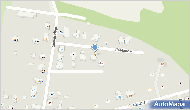 Goleniów, Kleeberga Franciszka, gen., 6, mapa Goleniów