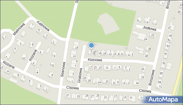 Golub-Dobrzyń, Klonowa, 20, mapa Golub-Dobrzyń