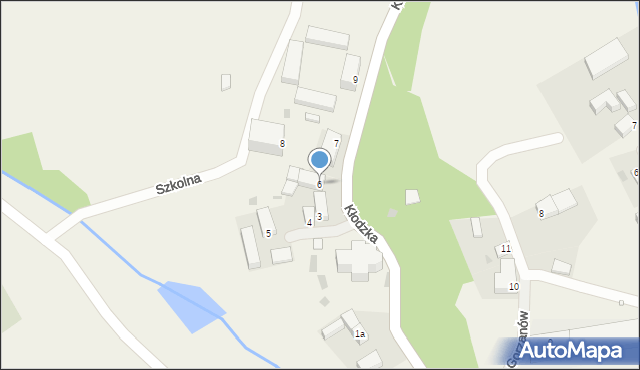 Gorzanów, Kłodzka, 6, mapa Gorzanów