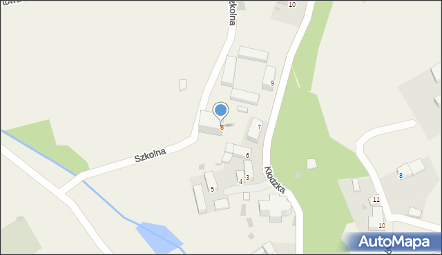 Gorzanów, Kłodzka, 8, mapa Gorzanów