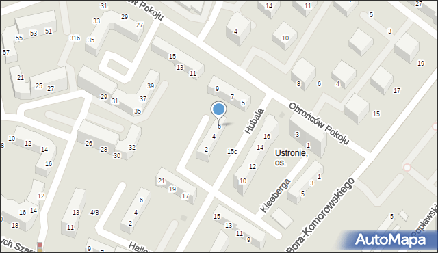 Gorzów Wielkopolski, Kleeberga Franciszka, gen., 6, mapa Gorzów Wielkopolski