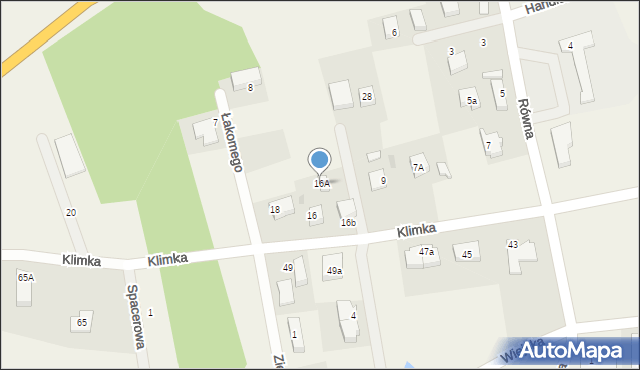 Gościcino, Klimka, 16A, mapa Gościcino