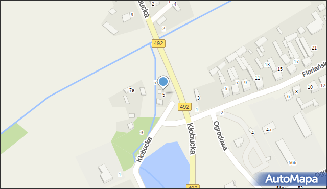 Grodzisko, Kłobucka, 5, mapa Grodzisko