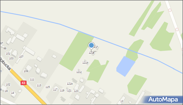 Gruszewnia, Kłobucka, 121e, mapa Gruszewnia