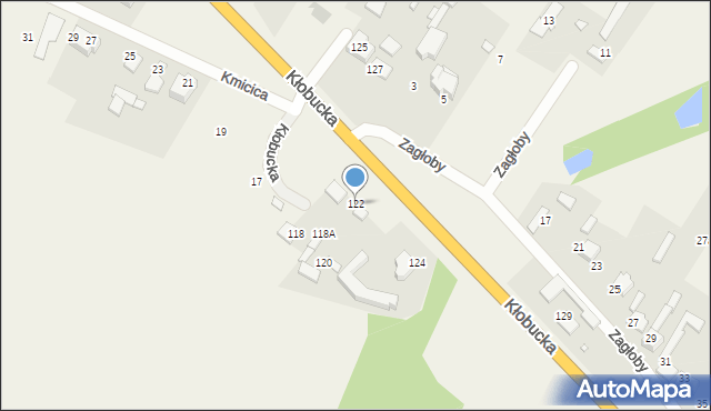 Gruszewnia, Kłobucka, 122, mapa Gruszewnia