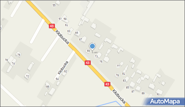 Gruszewnia, Kłobucka, 71, mapa Gruszewnia