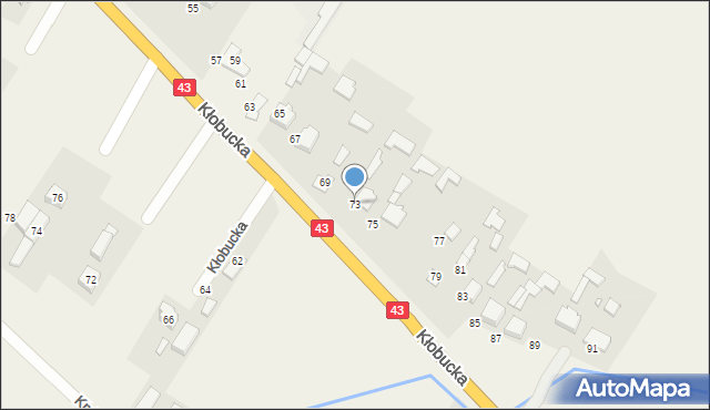 Gruszewnia, Kłobucka, 73, mapa Gruszewnia