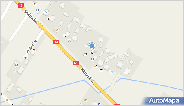 Gruszewnia, Kłobucka, 81, mapa Gruszewnia