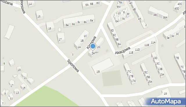 Gryfice, Klonowa, 2A, mapa Gryfice