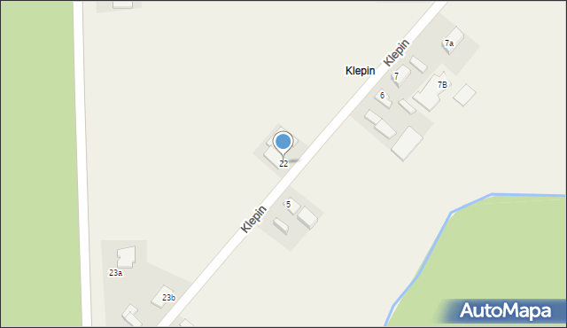 Grzymiradz, Klepin, 22, mapa Grzymiradz