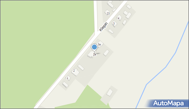 Grzymiradz, Klepin, 2a, mapa Grzymiradz