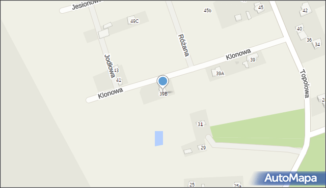 Henryszew, Klonowa, 7, mapa Henryszew