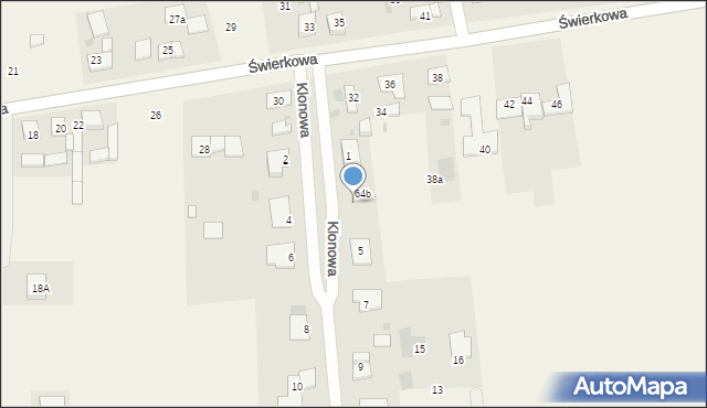 Jacewo, Klonowa, 3, mapa Jacewo