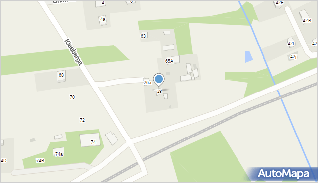 Jaktorów-Kolonia, Kleeberga, gen., 28, mapa Jaktorów-Kolonia