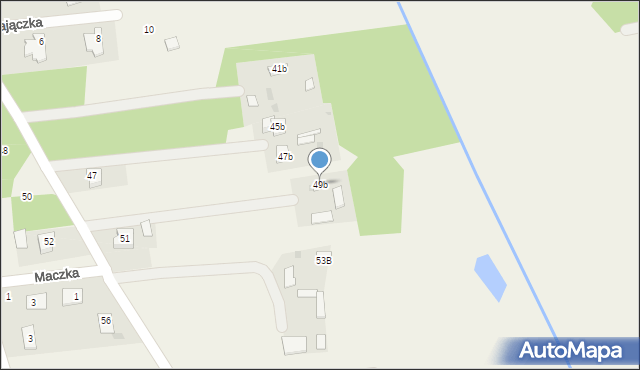 Jaktorów-Kolonia, Kleeberga, gen., 49b, mapa Jaktorów-Kolonia