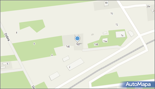 Jaktorów-Kolonia, Kleeberga, gen., 74D, mapa Jaktorów-Kolonia