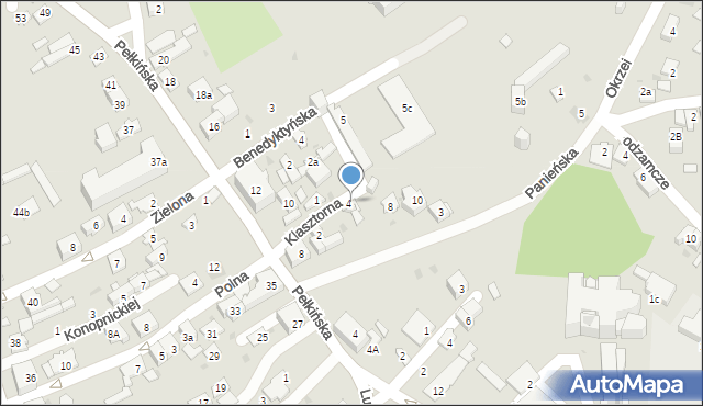 Jarosław, Klasztorna, 6a, mapa Jarosławia