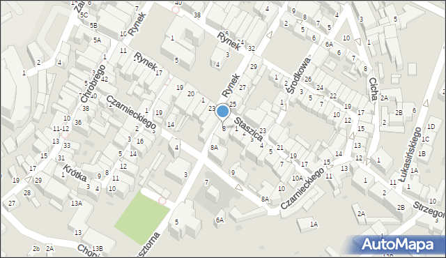 Jawor, Klasztorna, 8, mapa Jawor