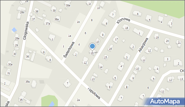 Jerzmanowa, Klonowa, 11, mapa Jerzmanowa