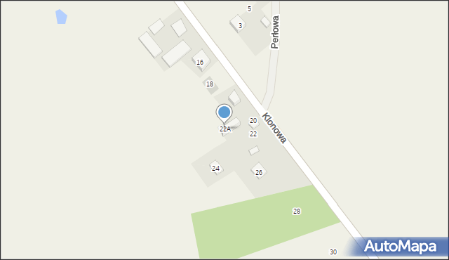 Józefów, Klonowa, 22A, mapa Józefów