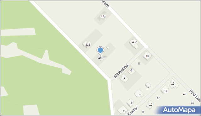 Kajetany, Klonowa, 41D, mapa Kajetany