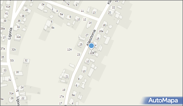 Kamień Śląski, Klasztorna, 12a, mapa Kamień Śląski