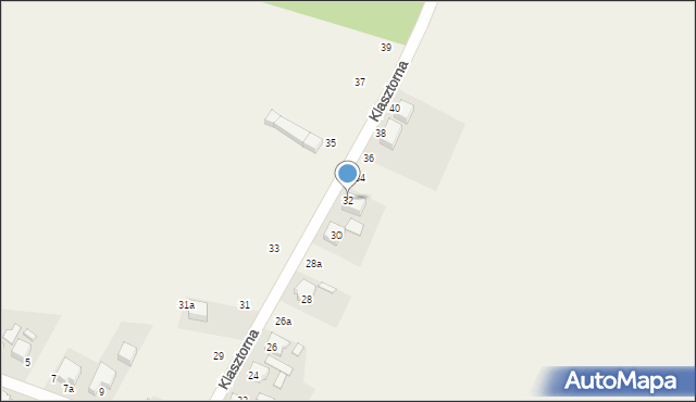Kamień Śląski, Klasztorna, 32, mapa Kamień Śląski