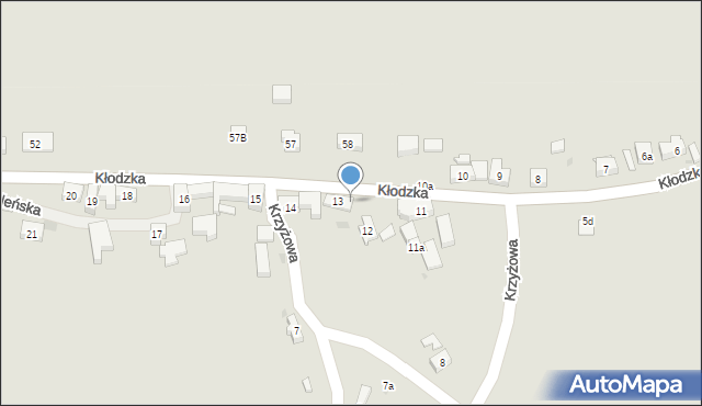 Kamieniec Ząbkowicki, Kłodzka, 13a, mapa Kamieniec Ząbkowicki