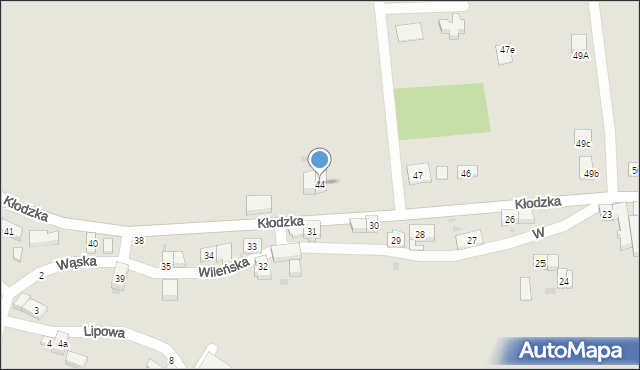 Kamieniec Ząbkowicki, Kłodzka, 44, mapa Kamieniec Ząbkowicki