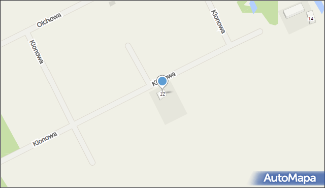 Karczewko, Klonowa, 12, mapa Karczewko