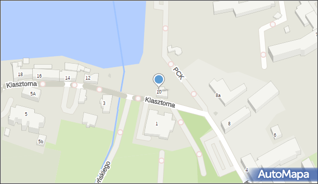 Kartuzy, Klasztorna, 10, mapa Kartuzy