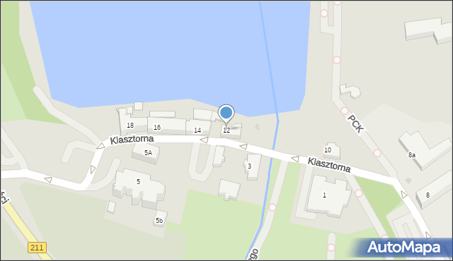 Kartuzy, Klasztorna, 12, mapa Kartuzy