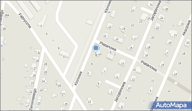 Kąty Wrocławskie, Klonowa, 8, mapa Kąty Wrocławskie