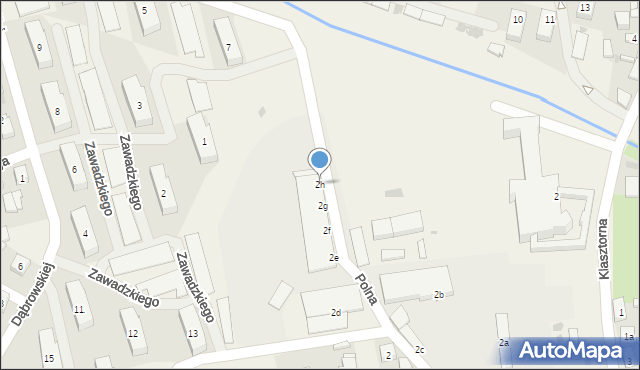 Kazimierz Biskupi, Klasztorna, 2h, mapa Kazimierz Biskupi